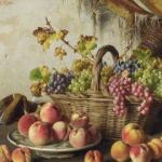 Natura morta con meloni, uva e pesche Natura morta con meloni, uva e pesche